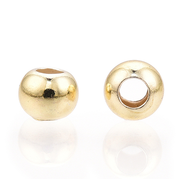 PandaHall 925 Sterling Silver Beads, Round, Real 18K Gold Plated, 4x3mm, Hole: 1.8mm Sterling Silver Round
PandaHall 925 Sterling Silver Beads, Round, Real 18K Gold Plated, 4x3mm, Hole: 1.8mm Sterling Silver Round
