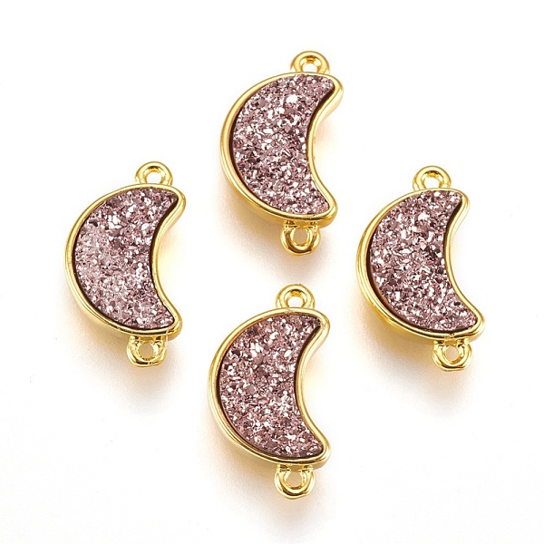 PandaHall Brass Links connectors, with Druzy Resin, Moon, Golden, Rosy Brown, 18.5~19x10~10.5x3.5~4mm, Hole: 1mm Brass+Resin Moon Brown
PandaHall Brass Links connectors, with Druzy Resin, Moon, Golden, Rosy Brown, 18.5~19x10~10.5x3.5~4mm, Hole: 1mm Brass+Resin Moon Brown