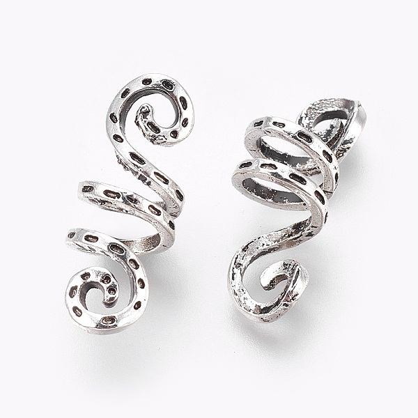 PandaHall Spiral Shape Hair Braid Rings, Alloy Hair Cuffs Clips Tube For Braid Hairstyle Tools, Antique Silver, 22.5~28.5mm, Inner Diameter...
PandaHall Spiral Shape Hair Braid Rings, Alloy Hair Cuffs Clips Tube For Braid Hairstyle Tools, Antique Silver, 22.5~28.5mm, Inner Diameter...
