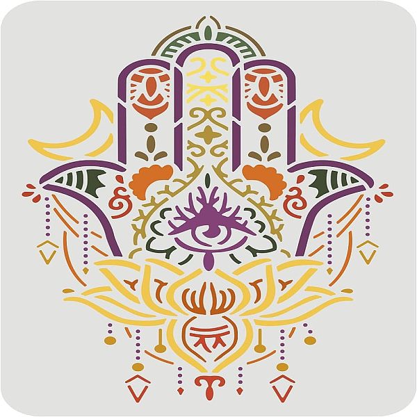 PandaHall FINGERINSPIRE Hamsa Hand Stencil Template 29.7x21cm Plastic Hamsa Blessed Eyes Mandala Drawing Stencils Reusable Large DIY...
PandaHall FINGERINSPIRE Hamsa Hand Stencil Template 29.7x21cm Plastic Hamsa Blessed Eyes Mandala Drawing Stencils Reusable Large DIY...