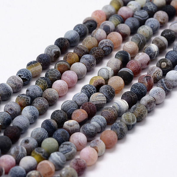 PandaHall Frosted Natural Weathered Agate Beads Strands, Round, Dyed & Heated, Black, 8mm, Hole: 1mm, about 48pcs/strand, 15.1 inch...
PandaHall Frosted Natural Weathered Agate Beads Strands, Round, Dyed & Heated, Black, 8mm, Hole: 1mm, about 48pcs/strand, 15.1 inch...