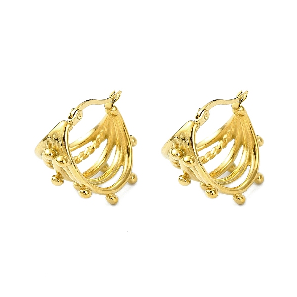 PandaHall 304 Stainless Steel Hoop Earrings, Jewely foe Women, Real 18K Gold Plated, None, 22x19mm 304 Stainless Steel None
PandaHall 304 Stainless Steel Hoop Earrings, Jewely foe Women, Real 18K Gold Plated, None, 22x19mm 304 Stainless Steel None