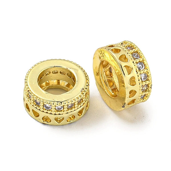 PandaHall Rack Plating Brass Micro Pave Clear Cubic Zirconia European Beads, Large Hole Beads, Long-Lasting Plated, Lead Free & Cadmium Free...
PandaHall Rack Plating Brass Micro Pave Clear Cubic Zirconia European Beads, Large Hole Beads, Long-Lasting Plated, Lead Free & Cadmium Free...