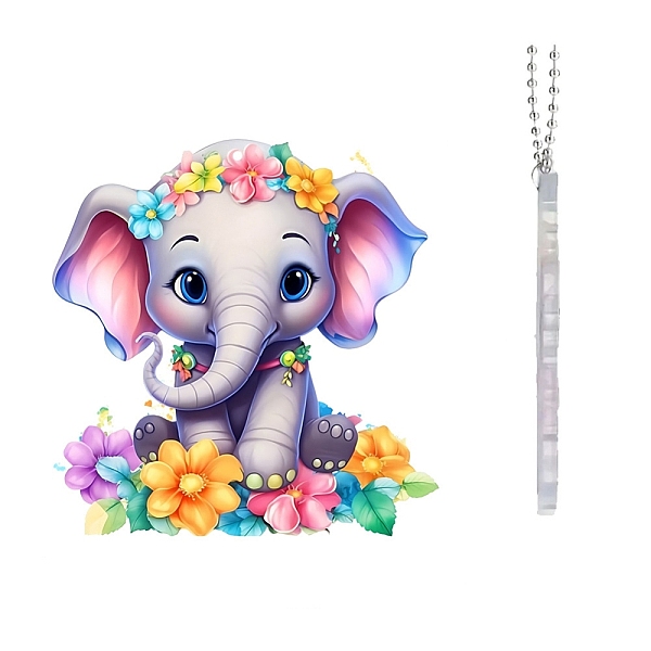 PandaHall Acrylic Pendant Decorations, with Metal Finding, Car Decoration, Elephant, 74x76x3mm Acrylic Elephant
PandaHall Acrylic Pendant Decorations, with Metal Finding, Car Decoration, Elephant, 74x76x3mm Acrylic Elephant