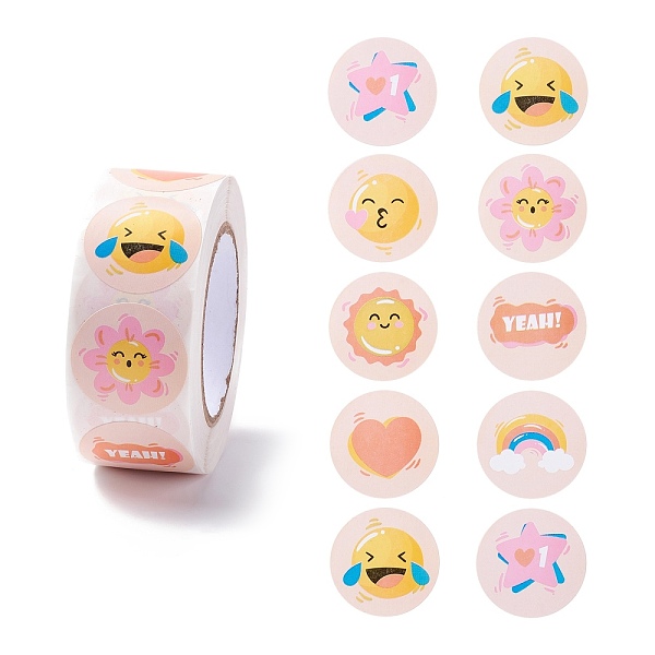 PandaHall Cartoon Expression Paper Stickers, Self Adhesive Roll Sticker Labels, for Envelopes, Bubble Mailers and Bags, Flat Round, Mixed..., Multicolor
PandaHall Cartoon Expression Paper Stickers, Self Adhesive Roll Sticker Labels, for Envelopes, Bubble Mailers and Bags, Flat Round, Mixed..., Multicolor