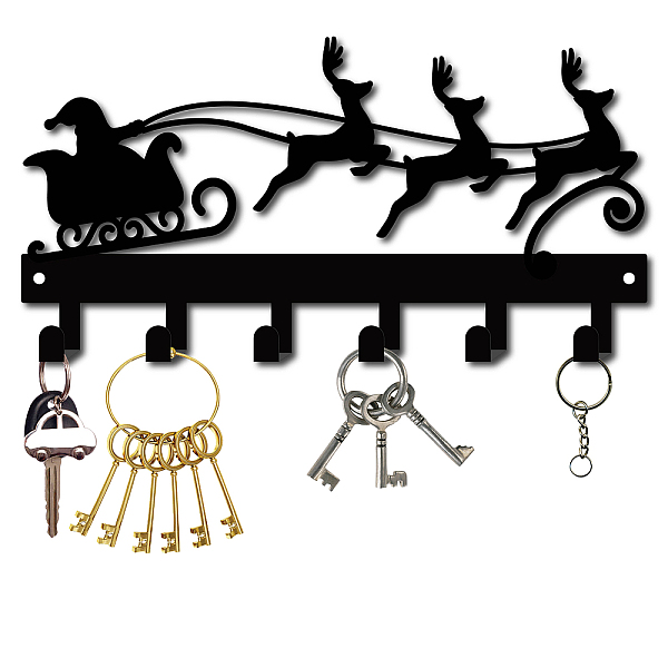 PandaHall Iron Wall Mounted Hook Hangers, Decorative Organizer Rack with 6 Hooks, for Bag Clothes Key Scarf Hanging Holder, Christmas Themed...
PandaHall Iron Wall Mounted Hook Hangers, Decorative Organizer Rack with 6 Hooks, for Bag Clothes Key Scarf Hanging Holder, Christmas Themed...