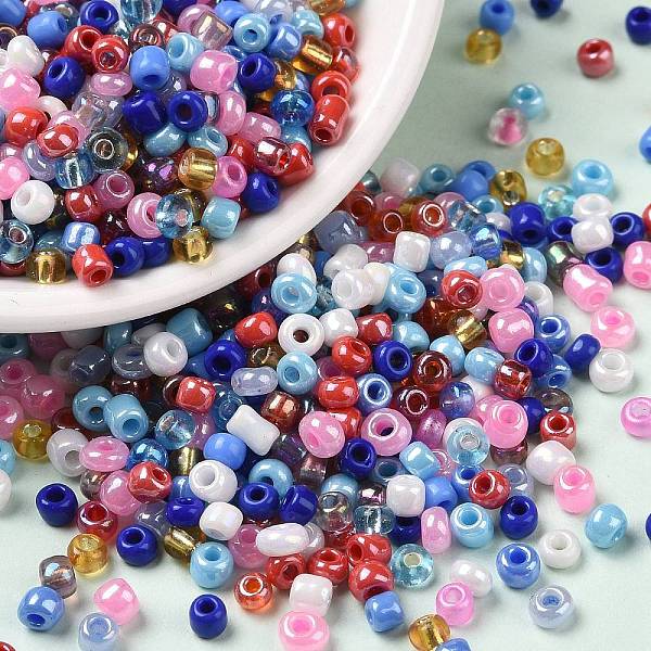 PandaHall Opaque & Transparent Inside Colours Glass Seed Beads, Round Hole, Round, Colorful, 2.5~3.5x1.5~2.5mm, Hole: 1mm, about..., Multicolor
PandaHall Opaque & Transparent Inside Colours Glass Seed Beads, Round Hole, Round, Colorful, 2.5~3.5x1.5~2.5mm, Hole: 1mm, about..., Multicolor
