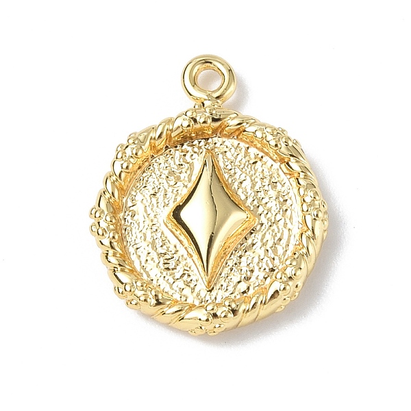 PandaHall Brass Pendants, Textured, Real 18K Gold Plated, Flat Round with Playing Cards Charm, Diamond, 15.5x12.5x2.5mm, Hole: 1.4mm Brass...
PandaHall Brass Pendants, Textured, Real 18K Gold Plated, Flat Round with Playing Cards Charm, Diamond, 15.5x12.5x2.5mm, Hole: 1.4mm Brass...