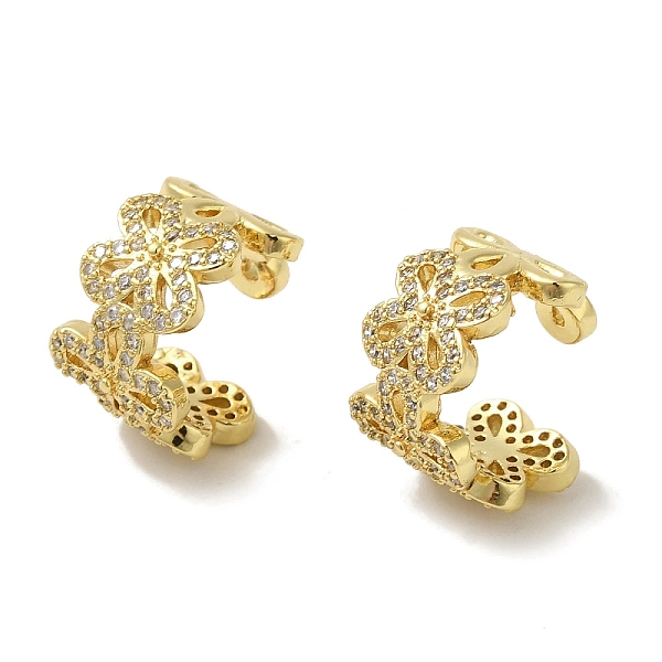 PandaHall Rack Plating Brass Micro Pave Clear Cubic Zirconia Flower Cuff Earrings for Women, Cadmium Free & Lead Free, Long-Lasting Plated...
PandaHall Rack Plating Brass Micro Pave Clear Cubic Zirconia Flower Cuff Earrings for Women, Cadmium Free & Lead Free, Long-Lasting Plated...