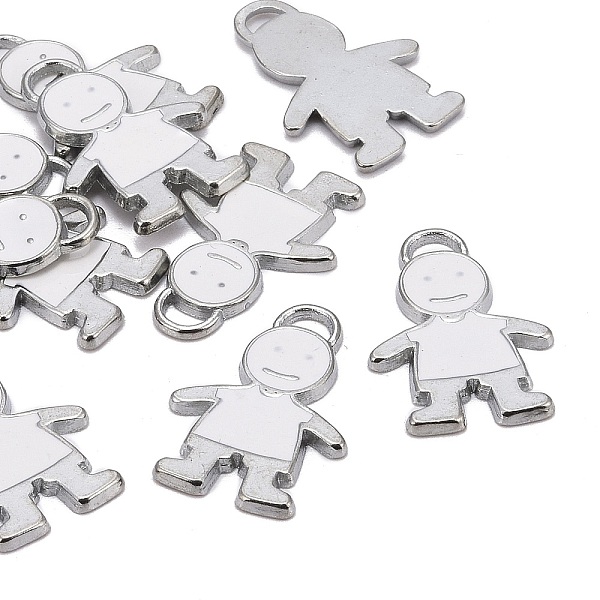 PandaHall Alloy Enamel Pendants, Lead Free and Cadmium Free, Boy, Platinum Metal Color, White, 26x18x2mm, Hole: 2mm Alloy+Enamel Human White
PandaHall Alloy Enamel Pendants, Lead Free and Cadmium Free, Boy, Platinum Metal Color, White, 26x18x2mm, Hole: 2mm Alloy+Enamel Human White