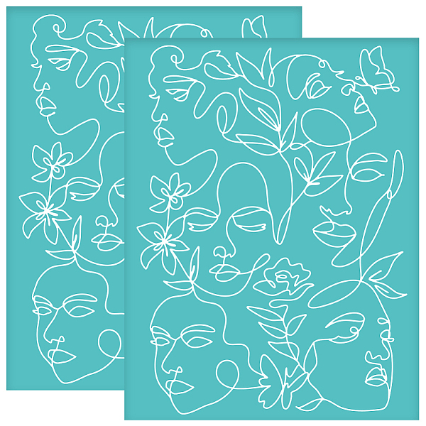 PandaHall Self-Adhesive Silk Screen Printing Stencil, for Painting on Wood, DIY Decoration T-Shirt Fabric, Turquoise, Human, 280x220mm...
PandaHall Self-Adhesive Silk Screen Printing Stencil, for Painting on Wood, DIY Decoration T-Shirt Fabric, Turquoise, Human, 280x220mm...