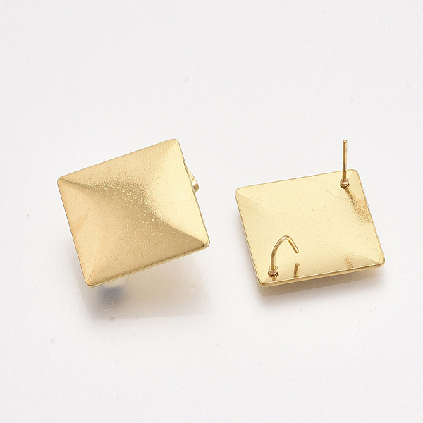 PandaHall 304 Stainless Steel Stud Earring Findings, with Loop and Ear Nuts/Earring Backs, Rhombus, Golden, 27.5x27.5mm, Hole: 5x3.5mm, Side...
PandaHall 304 Stainless Steel Stud Earring Findings, with Loop and Ear Nuts/Earring Backs, Rhombus, Golden, 27.5x27.5mm, Hole: 5x3.5mm, Side...