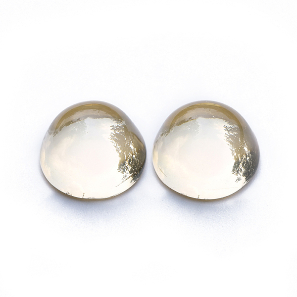 PandaHall Transparent Glass Cabochons, Flat Back, Half Round/Dome, Crystal Golden Shade, 10x5.8~6mm Glass Half Round
PandaHall Transparent Glass Cabochons, Flat Back, Half Round/Dome, Crystal Golden Shade, 10x5.8~6mm Glass Half Round