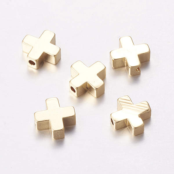 PandaHall Brass Beads, Cross, Real 18K Gold Plated, 8x8x3mm, Hole: 1.4mm Brass Cross
PandaHall Brass Beads, Cross, Real 18K Gold Plated, 8x8x3mm, Hole: 1.4mm Brass Cross