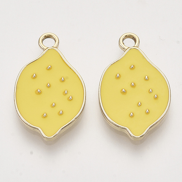 PandaHall Light Gold Plated Alloy Charms, with Enamel, Lemon, Yellow, 20.5x12.5x2mm, Hole: 2mm Alloy+Enamel Fruit Yellow
PandaHall Light Gold Plated Alloy Charms, with Enamel, Lemon, Yellow, 20.5x12.5x2mm, Hole: 2mm Alloy+Enamel Fruit Yellow