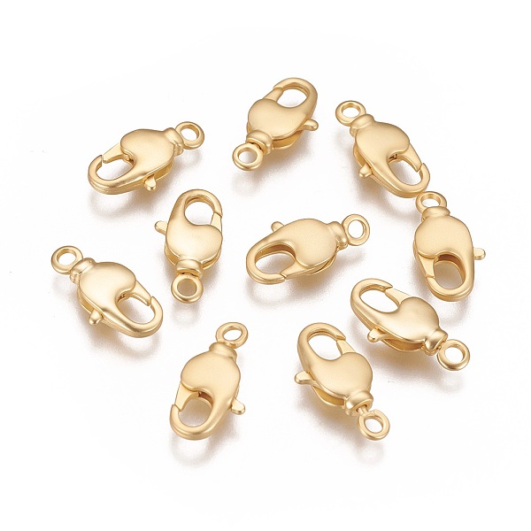 PandaHall Brass Swivel Lobster Claw Clasps, Swivel Snap Hook, Long-Lasting Plated, Matte Gold Color, 17x9x3.5mm, Hole: 2mm Brass
PandaHall Brass Swivel Lobster Claw Clasps, Swivel Snap Hook, Long-Lasting Plated, Matte Gold Color, 17x9x3.5mm, Hole: 2mm Brass