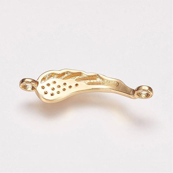 PandaHall Brass Micro Pave Cubic Zirconia Links, Wing, Golden, 8.5x26.5x2mm, Hole: 2mm Brass+Cubic Zirconia Wing
PandaHall Brass Micro Pave Cubic Zirconia Links, Wing, Golden, 8.5x26.5x2mm, Hole: 2mm Brass+Cubic Zirconia Wing