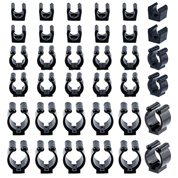 PandaHall SUPERFINDINGS 40Pcs 3 Style Plastic Fishing Pole Rod Holder Clips, Black, 17.5~37.5x19~28.5x17.8~26.5mm, Hole: 2.8~3mm Plastic...
PandaHall SUPERFINDINGS 40Pcs 3 Style Plastic Fishing Pole Rod Holder Clips, Black, 17.5~37.5x19~28.5x17.8~26.5mm, Hole: 2.8~3mm Plastic...