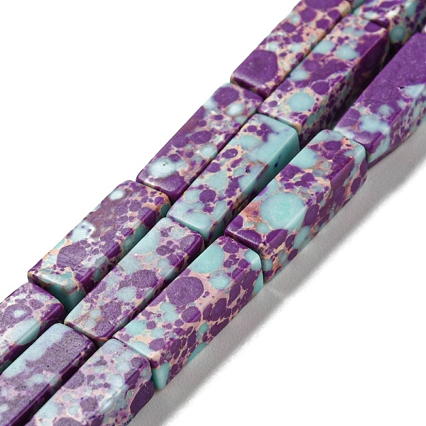PandaHall Synthetic Imperial Jasper Dyed Beads Strands, Rectangle, Purple, 13~13.5x4~4.5x4~4.5mm, Hole: 1.4mm, about 28~29pcs/strand...
PandaHall Synthetic Imperial Jasper Dyed Beads Strands, Rectangle, Purple, 13~13.5x4~4.5x4~4.5mm, Hole: 1.4mm, about 28~29pcs/strand...