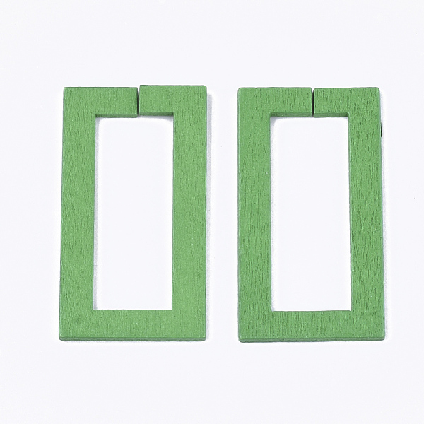 PandaHall Spray Painted Wood Linking Rings, Quick Link Connectors, Rectangle, Green, 45x24x1.5mm, Inner Measure: 35x13mm Wood Rectangle...
PandaHall Spray Painted Wood Linking Rings, Quick Link Connectors, Rectangle, Green, 45x24x1.5mm, Inner Measure: 35x13mm Wood Rectangle...