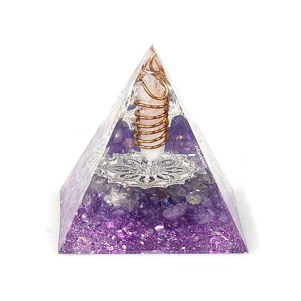 PandaHall Orgonite Pyramid Resin Energy Generators, Reiki Wire Wrapped Natural Quartz Crystal Hexagonal Prism Inside for Home Office Desk...
PandaHall Orgonite Pyramid Resin Energy Generators, Reiki Wire Wrapped Natural Quartz Crystal Hexagonal Prism Inside for Home Office Desk...