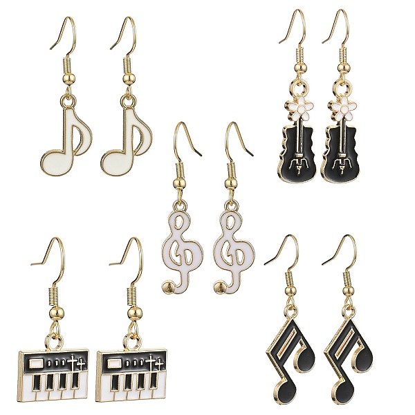 PandaHall Golden Alloy Enamel Dangle Earrings for Women, Musical Instruments, Mixed Shapes, 30~42x9.5~16mm Alloy Mixed Shapes Multicolor
PandaHall Golden Alloy Enamel Dangle Earrings for Women, Musical Instruments, Mixed Shapes, 30~42x9.5~16mm Alloy Mixed Shapes Multicolor
