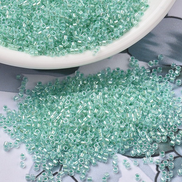 PandaHall MIYUKI Delica Beads, Cylinder, Japanese Seed Beads, 11/0, (DB1707) Mint Pearl Lined Glacier Blue, 1.3x1.6mm, Hole: 0.8mm, about..., Cyan
PandaHall MIYUKI Delica Beads, Cylinder, Japanese Seed Beads, 11/0, (DB1707) Mint Pearl Lined Glacier Blue, 1.3x1.6mm, Hole: 0.8mm, about..., Cyan