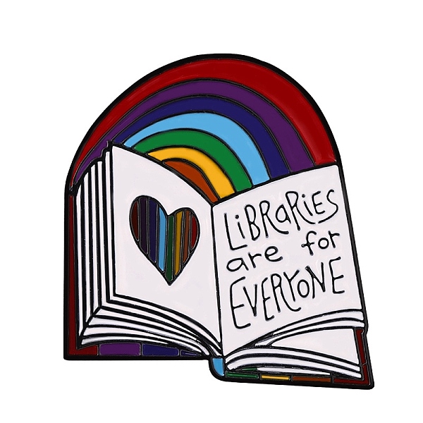 PandaHall Rainbow Color Pride Flag Enamel Pin, Alloy Brooch for Backpack Clothes, Arch Pattern, 30x27mm Alloy+Enamel Book
PandaHall Rainbow Color Pride Flag Enamel Pin, Alloy Brooch for Backpack Clothes, Arch Pattern, 30x27mm Alloy+Enamel Book