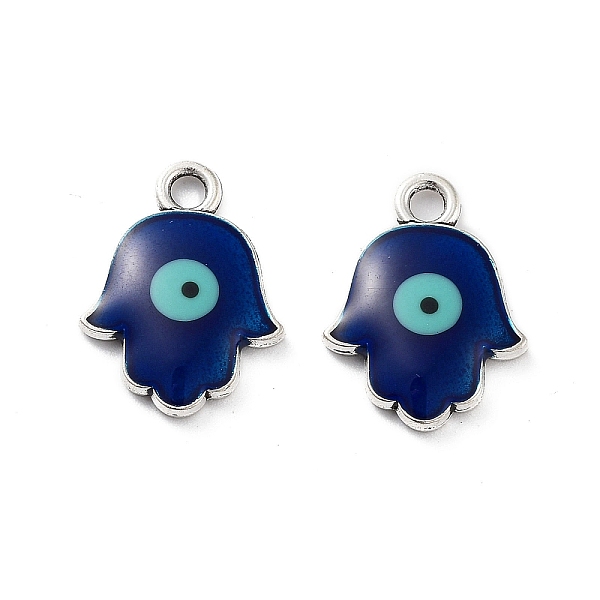 PandaHall Alloy Enamel Pendants, Hamsa Hand with Evil Eye Charm, Cadmium Free & Nickel Free & Lead Free, Antique Silver, Blue, 16.5x12.5x3mm...
PandaHall Alloy Enamel Pendants, Hamsa Hand with Evil Eye Charm, Cadmium Free & Nickel Free & Lead Free, Antique Silver, Blue, 16.5x12.5x3mm...