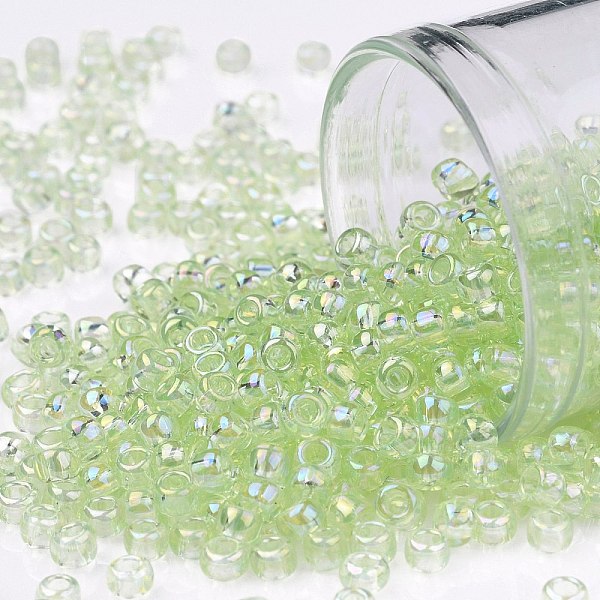 PandaHall TOHO Round Seed Beads, Japanese Seed Beads, (173) Dyed AB Lemon Mist, 8/0, 3mm, Hole: 1mm, about 222pcs/10g Glass Yellow
PandaHall TOHO Round Seed Beads, Japanese Seed Beads, (173) Dyed AB Lemon Mist, 8/0, 3mm, Hole: 1mm, about 222pcs/10g Glass Yellow