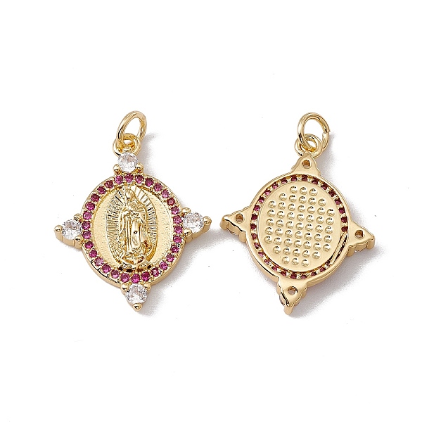 PandaHall Brass Micro Pave Cubic Zirconia Pendants, with Jump Ring, Cadmium Free & Nickel Free & Lead Free, Rack Plating, Oval with Virgin...
PandaHall Brass Micro Pave Cubic Zirconia Pendants, with Jump Ring, Cadmium Free & Nickel Free & Lead Free, Rack Plating, Oval with Virgin...