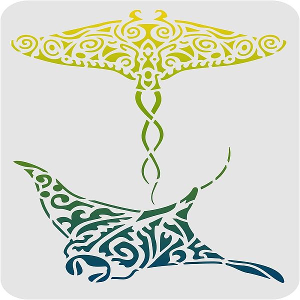 PandaHall FINGERINSPIRE Manta Ray PET Stencil for Walls and Crafts DIY, 29.7x21cm Reusable Animal Drawing Painting Stencil Template for...
PandaHall FINGERINSPIRE Manta Ray PET Stencil for Walls and Crafts DIY, 29.7x21cm Reusable Animal Drawing Painting Stencil Template for...