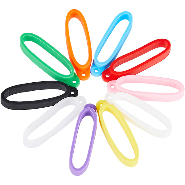 PandaHall Gorgecraft 30Pcs 10 Colors Anti-Lost Silicone Pendant, for Light Stick Handle Making, Mixed Color, 46x14x8mm, Hole: 2mm, Inner..., Multicolor
PandaHall Gorgecraft 30Pcs 10 Colors Anti-Lost Silicone Pendant, for Light Stick Handle Making, Mixed Color, 46x14x8mm, Hole: 2mm, Inner..., Multicolor