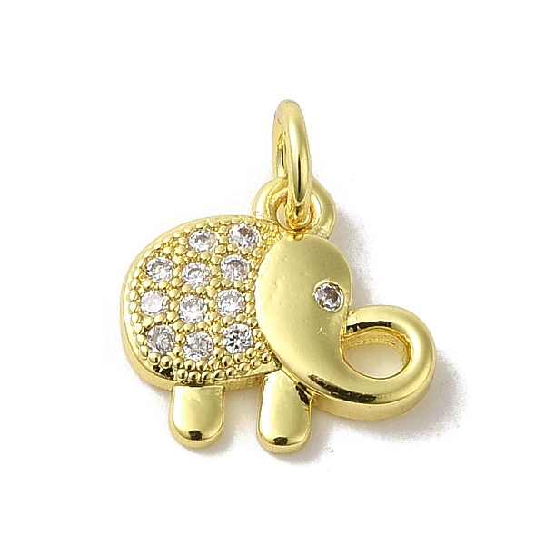 PandaHall Real 18K Gold Plated Brass Pave Cubic Zirconia Pendants, with Jump Rings, Elephant, Clear, 11.5x12.5x2mm, Hole: 3mm Brass+Cubic...
PandaHall Real 18K Gold Plated Brass Pave Cubic Zirconia Pendants, with Jump Rings, Elephant, Clear, 11.5x12.5x2mm, Hole: 3mm Brass+Cubic...