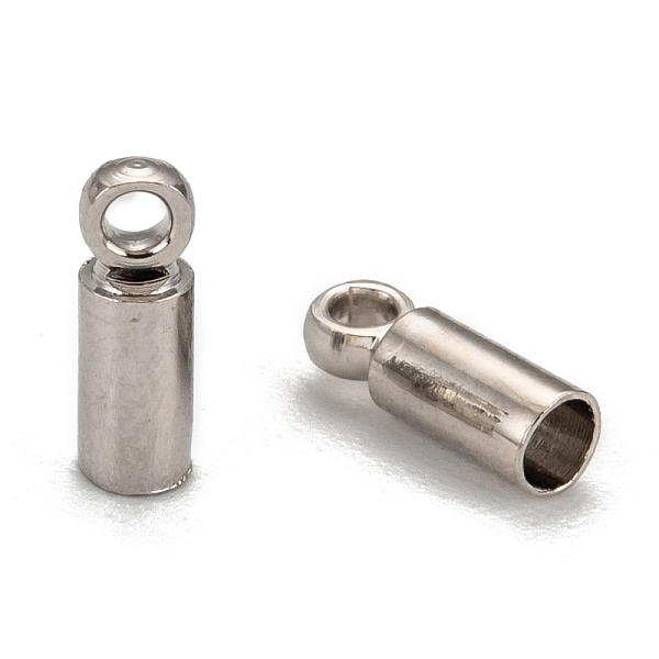 PandaHall Brass Cord Ends, End Caps, Nickel Free, Platinum, 8x2.8mm, Hole: 1.5mm, 2mm inner diameter Brass
PandaHall Brass Cord Ends, End Caps, Nickel Free, Platinum, 8x2.8mm, Hole: 1.5mm, 2mm inner diameter Brass