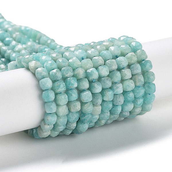 PandaHall Natural Amazonite Beads Strands, Faceted, Square, 4~4.5x4~4.5x4~4.5mm, Hole: 0.8mm, about 94~95pcs/strand, 15.16''~15.35''...
PandaHall Natural Amazonite Beads Strands, Faceted, Square, 4~4.5x4~4.5x4~4.5mm, Hole: 0.8mm, about 94~95pcs/strand, 15.16''~15.35''...