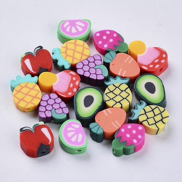 PandaHall Handmade Polymer Clay Beads, Fruit, Mixed Color, 8~14x9~12x4~5mm, Hole: 1.4mm Polymer Clay Fruit Multicolor
PandaHall Handmade Polymer Clay Beads, Fruit, Mixed Color, 8~14x9~12x4~5mm, Hole: 1.4mm Polymer Clay Fruit Multicolor