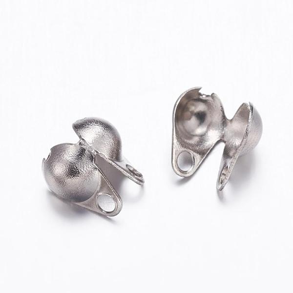 PandaHall 304 Stainless Steel Smooth Surface Bead Tips, Calotte Ends, Clamshell Knot Cover, Stainless Steel Color, 4x3mm, Hole: 0.8mm 304...
PandaHall 304 Stainless Steel Smooth Surface Bead Tips, Calotte Ends, Clamshell Knot Cover, Stainless Steel Color, 4x3mm, Hole: 0.8mm 304...