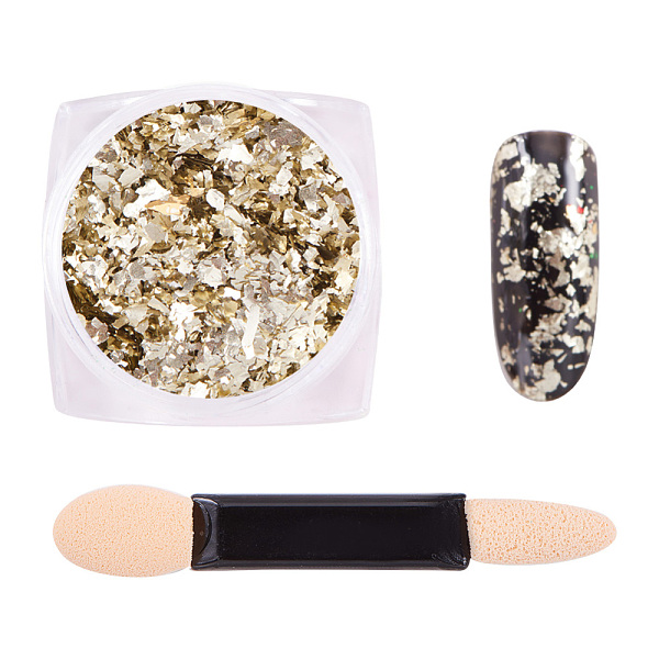 PandaHall Nail Art Glitter Flakes, Foil Flake Nail Art Pigment Dust Chrome Powder, with One Brush, Light Goldenrod Yellow, 30x30x17mm, about...
PandaHall Nail Art Glitter Flakes, Foil Flake Nail Art Pigment Dust Chrome Powder, with One Brush, Light Goldenrod Yellow, 30x30x17mm, about...