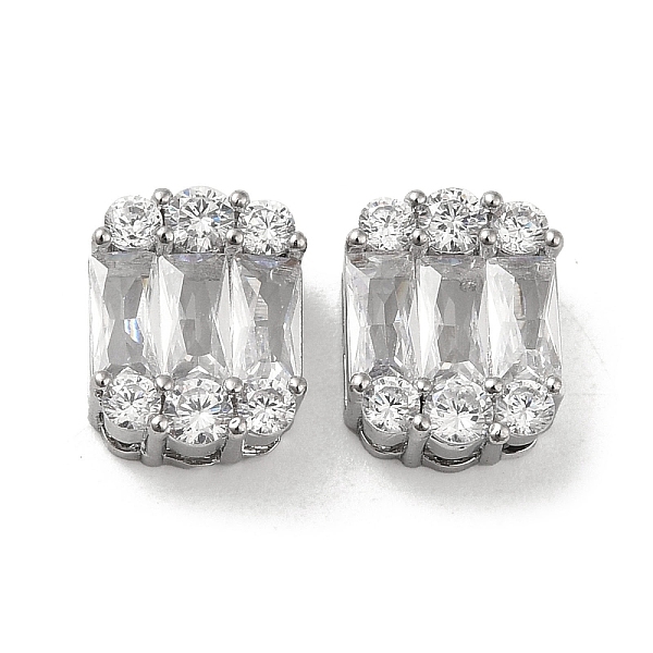 PandaHall Brass Micro Pave Cubic Zirconia Multi-strand Links, with Glass, Rectangle Connector, Real Platinum Plated, 10x8x4.5mm, Hole: 2x1mm..., Clear
PandaHall Brass Micro Pave Cubic Zirconia Multi-strand Links, with Glass, Rectangle Connector, Real Platinum Plated, 10x8x4.5mm, Hole: 2x1mm..., Clear