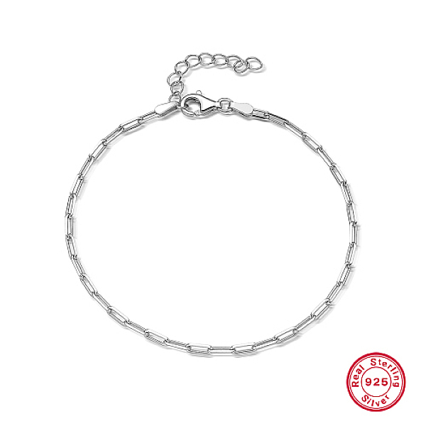 PandaHall 925 Sterling Silver Paperclip Chains Bracelets for Women, Platinum, 6-1/4 inch(16cm) Sterling Silver
PandaHall 925 Sterling Silver Paperclip Chains Bracelets for Women, Platinum, 6-1/4 inch(16cm) Sterling Silver
