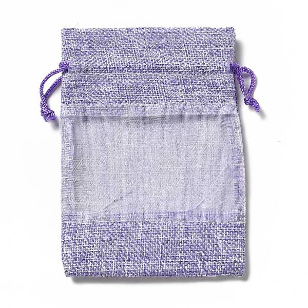 PandaHall Linen Pouches, Drawstring Bags, with Organza Windows, Rectangle, Lilac, 14x10x0.5cm Cloth None Purple
PandaHall Linen Pouches, Drawstring Bags, with Organza Windows, Rectangle, Lilac, 14x10x0.5cm Cloth None Purple