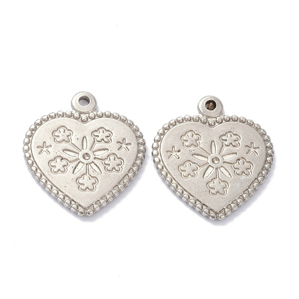 PandaHall 304 Stainless Steel Pendants Rhinestone Settings, Heart with Flower Pattern, Stainless Steel Color, fit for 1mm rhinestone...
PandaHall 304 Stainless Steel Pendants Rhinestone Settings, Heart with Flower Pattern, Stainless Steel Color, fit for 1mm rhinestone...