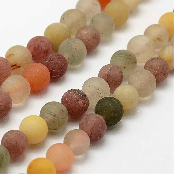 PandaHall Natural Rutilated Quartz Beads Strands, Round, Frosted, 7.5~8mm, Hole: 1mm, about 47pcs/strand, 14.9 inch~15.3 inch Rutilated...
PandaHall Natural Rutilated Quartz Beads Strands, Round, Frosted, 7.5~8mm, Hole: 1mm, about 47pcs/strand, 14.9 inch~15.3 inch Rutilated...