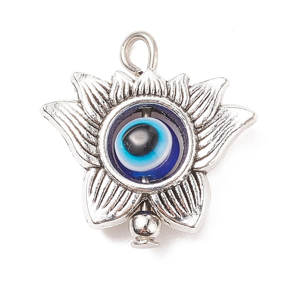 PandaHall Tibetan Style Alloy Pendants, with Evil Eye Resin Beads, Flower, Antique Silver, 20x19.5x6mm, Hole: 2.3mm Alloy+Resin Flower
PandaHall Tibetan Style Alloy Pendants, with Evil Eye Resin Beads, Flower, Antique Silver, 20x19.5x6mm, Hole: 2.3mm Alloy+Resin Flower