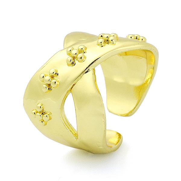 PandaHall Brass Open Cuff Ring, Criss Cross Finger Ring, Real 18K Gold Plated, Inner Diameter: 18mm Brass Cross
PandaHall Brass Open Cuff Ring, Criss Cross Finger Ring, Real 18K Gold Plated, Inner Diameter: 18mm Brass Cross