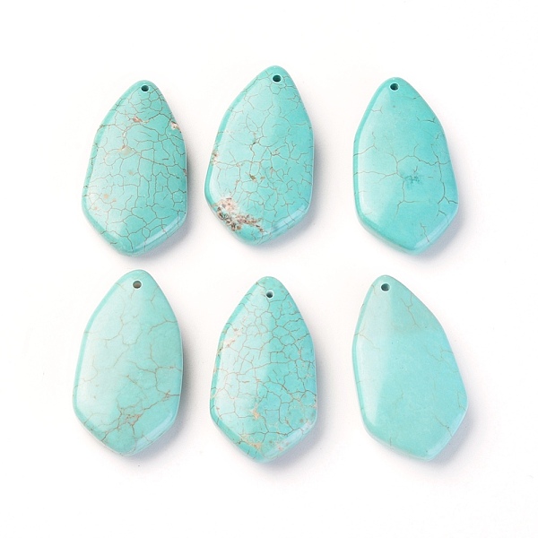 PandaHall Natural Howlite Pendants, Dyed, Teardrop, Turquoise, 35x20x8mm, Hole: 1.4mm Howlite Teardrop Green
PandaHall Natural Howlite Pendants, Dyed, Teardrop, Turquoise, 35x20x8mm, Hole: 1.4mm Howlite Teardrop Green