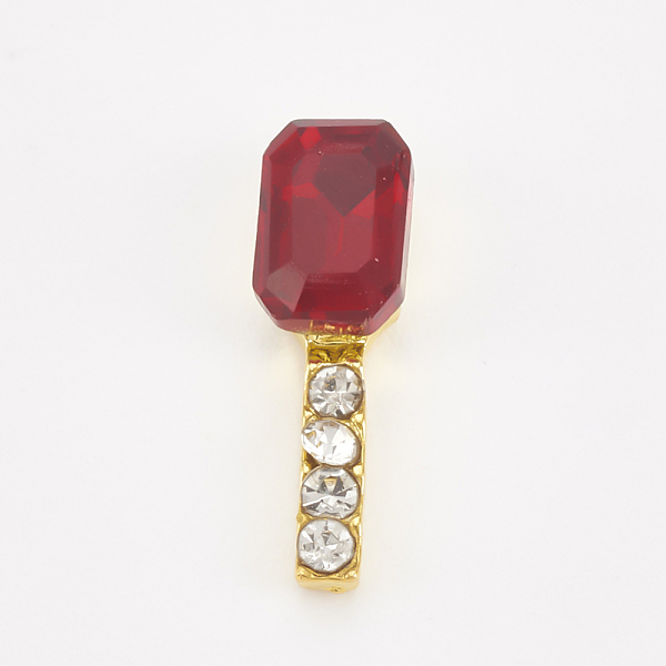 PandaHall Alloy Rhinestone Cabochons, Nail Art Decoration Accessories, Rectangle, Golden, Siam, 13x4x3.5mm Alloy+Rhinestone Rectangle Red
PandaHall Alloy Rhinestone Cabochons, Nail Art Decoration Accessories, Rectangle, Golden, Siam, 13x4x3.5mm Alloy+Rhinestone Rectangle Red