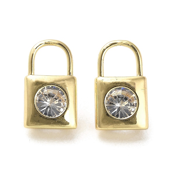 PandaHall Brass Pendants, with Glass, Long-Lasting Plated, Lock Charm, Golden, 16.5x10x7mm, Hole: 5.8x6mm Brass+Glass Lock
PandaHall Brass Pendants, with Glass, Long-Lasting Plated, Lock Charm, Golden, 16.5x10x7mm, Hole: 5.8x6mm Brass+Glass Lock
