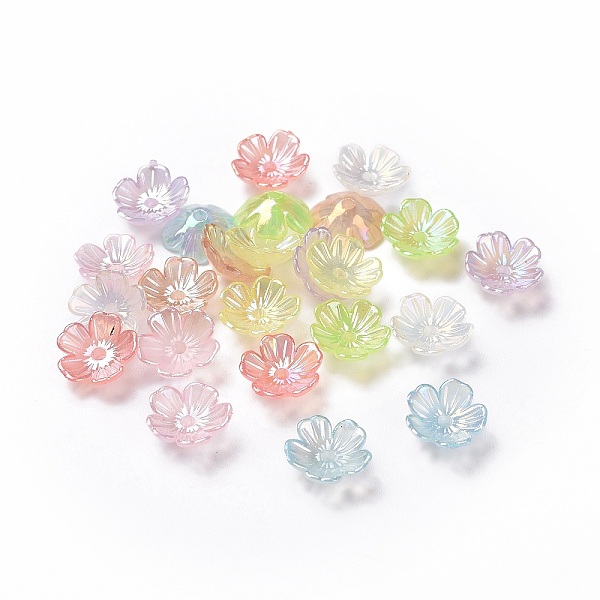 PandaHall Transparent Acrylic Beads Caps, 5-Petal Flower, AB Color, Mixed Color, 10.5x10.5x4mm, Hole: 1.6mm, about 4166pcs/500g Acrylic..., Multicolor
PandaHall Transparent Acrylic Beads Caps, 5-Petal Flower, AB Color, Mixed Color, 10.5x10.5x4mm, Hole: 1.6mm, about 4166pcs/500g Acrylic..., Multicolor